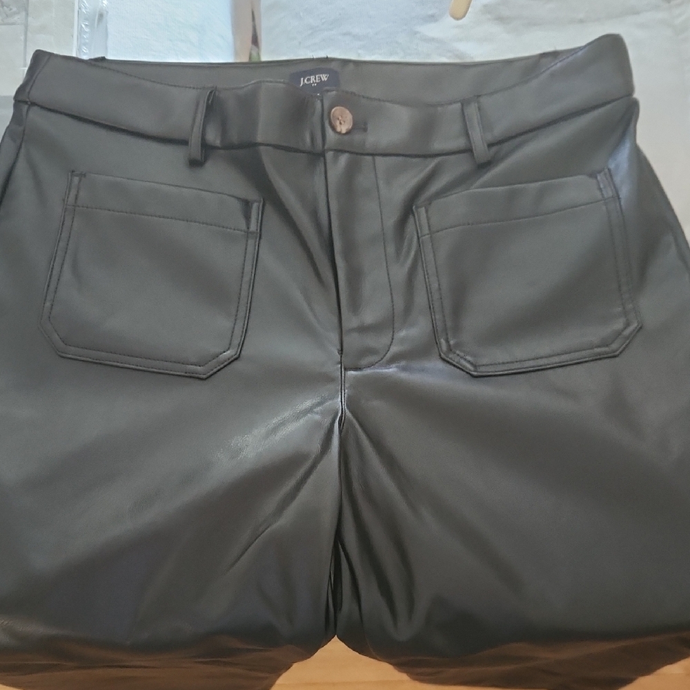 Jcrew Faux Leather Pants Sz 31